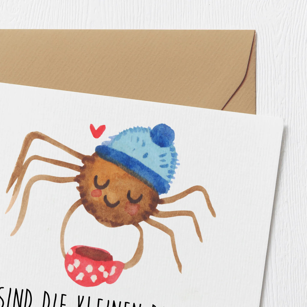 Deluxe Karte Spinne Agathe Kaffee Hochwertige Klappkarte, Grußkarte, Hochwertige Grußkarte, Einladungskarte, Geburtstagskarte, Hochzeitskarte, Karte, Klappkarte, Glückwunschkarte, Spinne Agathe, Spinne, Agathe, Videos, Merchandise, Morgen, Weiser Spruch, Lebensweisheiten, Kaffee, Morgenmuffel