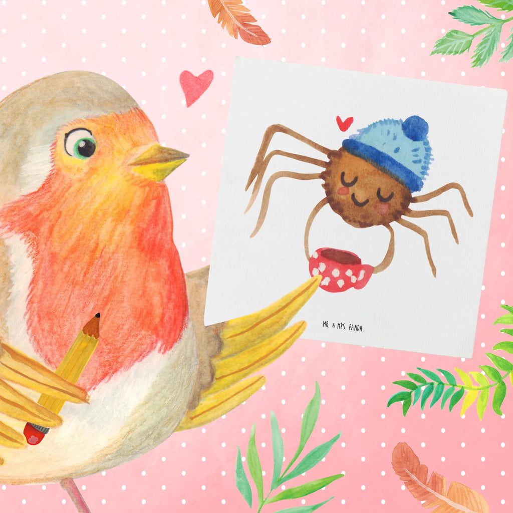 Deluxe Karte Spinne Agathe Kaffee Hochwertige Klappkarte, Grußkarte, Hochwertige Grußkarte, Einladungskarte, Geburtstagskarte, Hochzeitskarte, Karte, Klappkarte, Glückwunschkarte, Spinne Agathe, Spinne, Agathe, Videos, Merchandise, Morgen, Weiser Spruch, Lebensweisheiten, Kaffee, Morgenmuffel