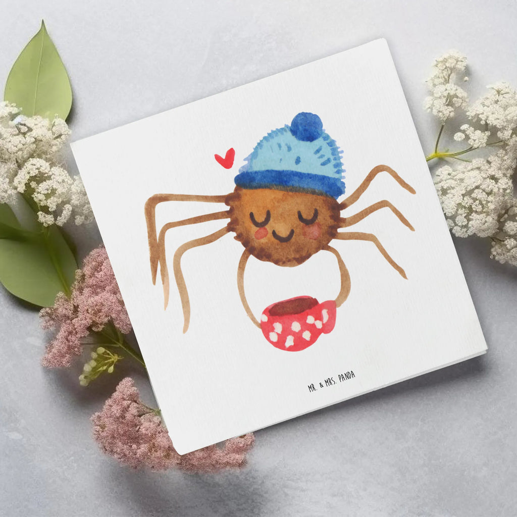 Deluxe Karte Spinne Agathe Kaffee Hochwertige Klappkarte, Grußkarte, Hochwertige Grußkarte, Einladungskarte, Geburtstagskarte, Hochzeitskarte, Karte, Klappkarte, Glückwunschkarte, Spinne Agathe, Spinne, Agathe, Videos, Merchandise, Morgen, Weiser Spruch, Lebensweisheiten, Kaffee, Morgenmuffel