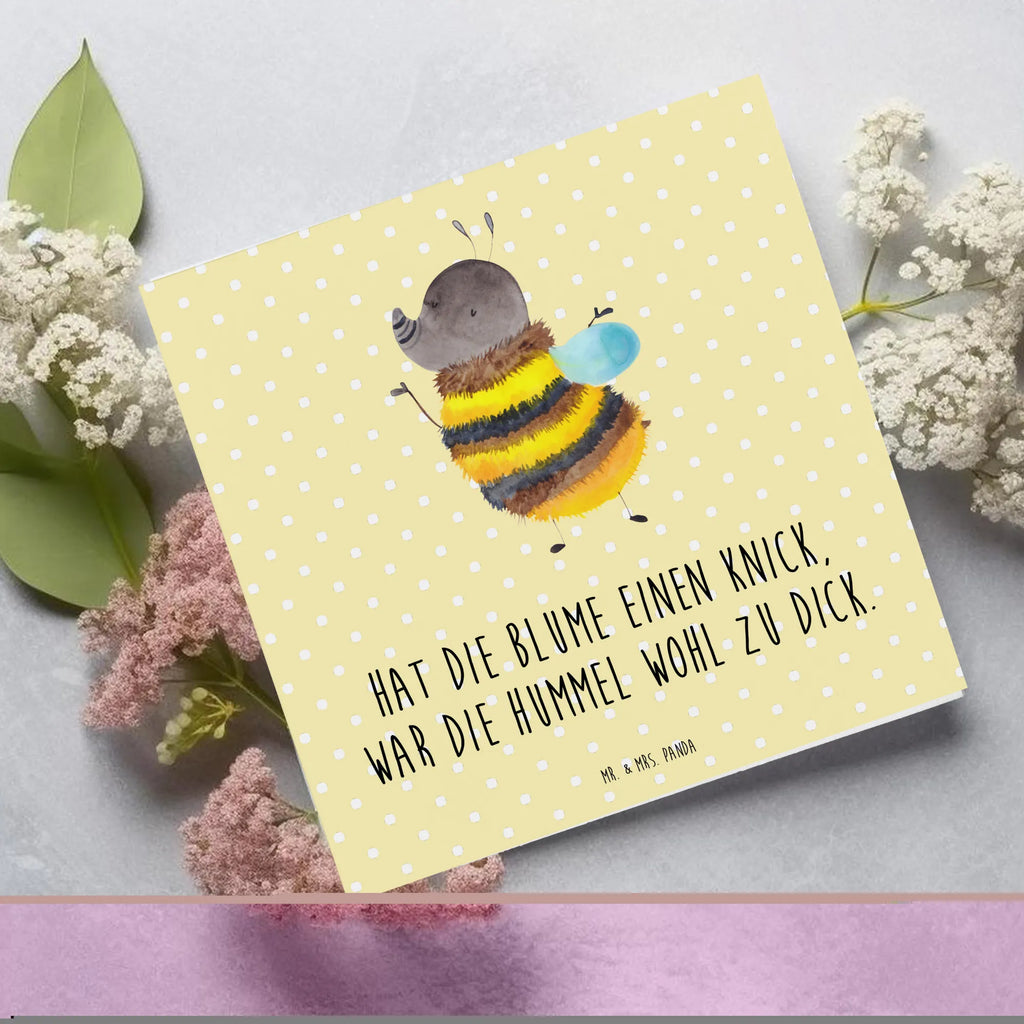 Deluxe Card bumblebee fluffy Grußkarte, Hochwertige Grußkarte, Hochzeitskarte, Karte, Hochwertige Klappkarte, Klappkarte, Glückwunschkarte, Einladungskarte, Geburtstagskarte, Tiermotive, Gute Laune, lustige Sprüche, Tiere, Hummel, Biene, Flauschig, Natur, Blume
