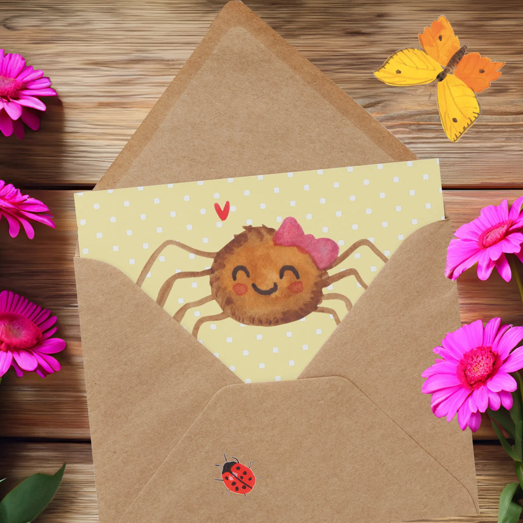 Deluxe Karte Spinne Agathe Freude Glückwunschkarte, Grußkarte, Hochzeitskarte, Karte, Hochwertige Grußkarte, Klappkarte, Einladungskarte, Hochwertige Klappkarte, Geburtstagskarte, Spinne Agathe, Spinne, Agathe, Videos, Merchandise, Beliebte Spinne, Viral, Viraler Hit, Trend