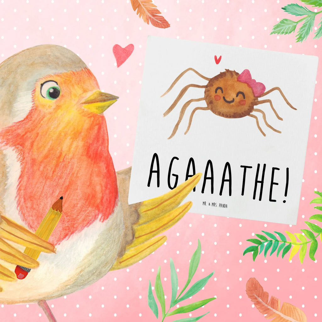 Deluxe Karte Spinne Agathe Freude Glückwunschkarte, Grußkarte, Hochzeitskarte, Karte, Hochwertige Grußkarte, Klappkarte, Einladungskarte, Hochwertige Klappkarte, Geburtstagskarte, Spinne Agathe, Spinne, Agathe, Videos, Merchandise, Beliebte Spinne, Viral, Viraler Hit, Trend