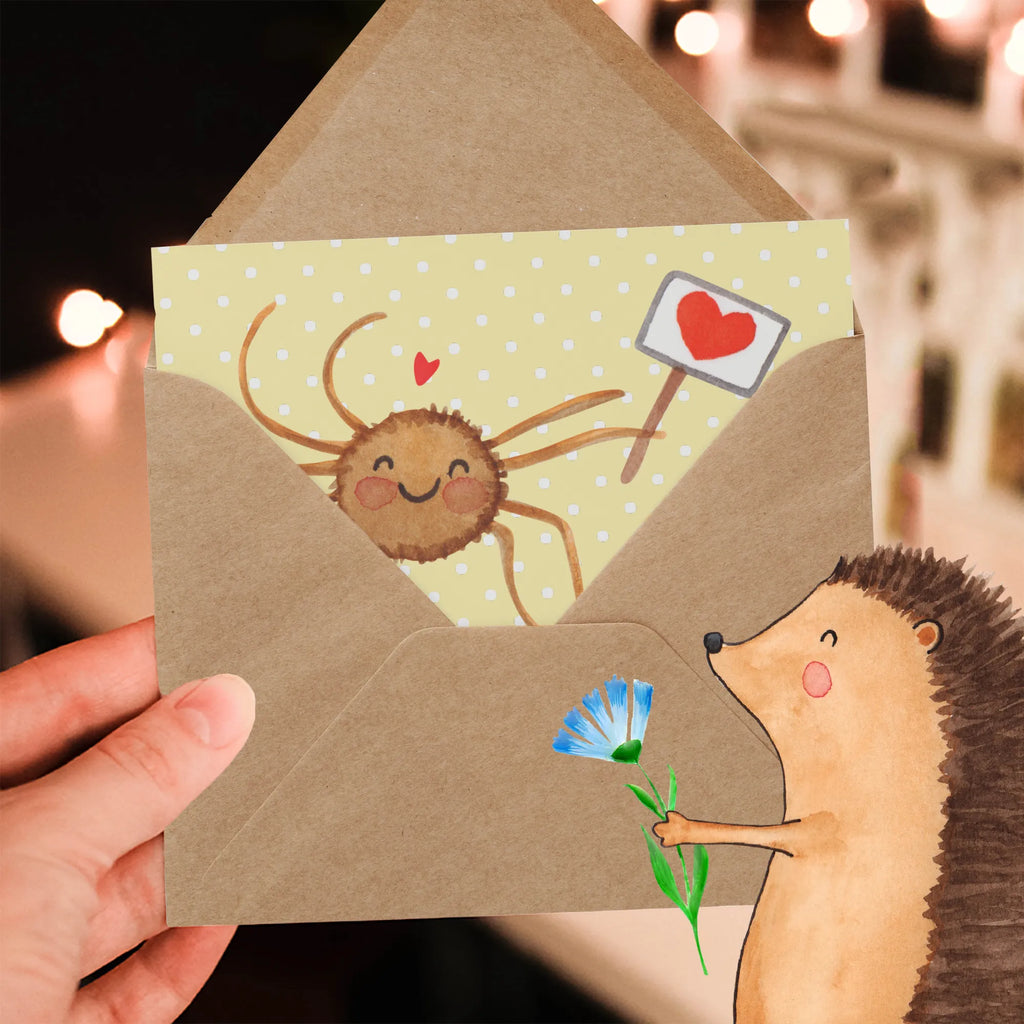 Deluxe Karte Spinne Agathe Motivation Hochzeitskarte, Einladungskarte, Geburtstagskarte, Grußkarte, Klappkarte, Glückwunschkarte, Hochwertige Klappkarte, Karte, Hochwertige Grußkarte, Spinne Agathe, Spinne, Agathe, Videos, Merchandise, Glück, Vertrauen, Liebe, Motivation, Dankeschön