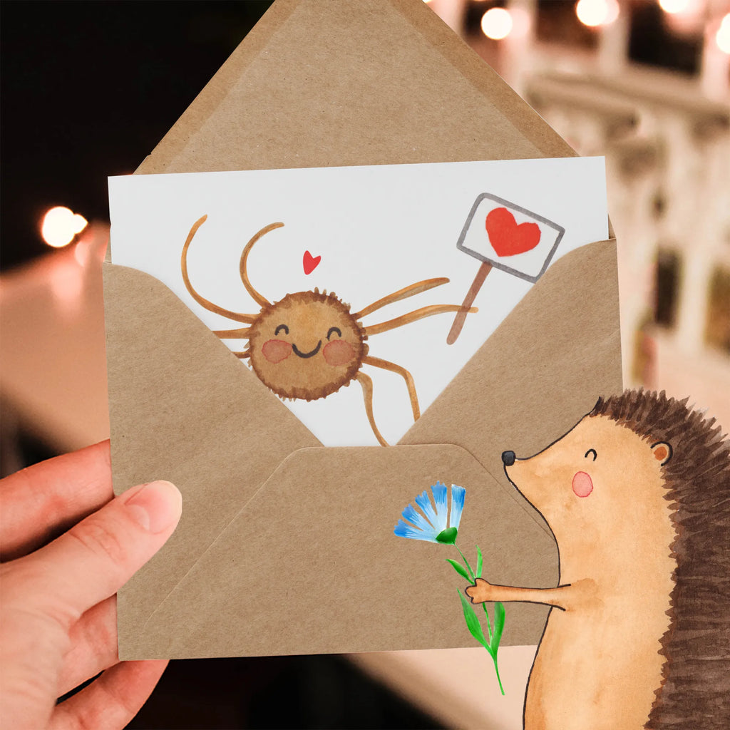 Deluxe Karte Spinne Agathe Motivation Hochzeitskarte, Einladungskarte, Geburtstagskarte, Grußkarte, Klappkarte, Glückwunschkarte, Hochwertige Klappkarte, Karte, Hochwertige Grußkarte, Spinne Agathe, Spinne, Agathe, Videos, Merchandise, Glück, Vertrauen, Liebe, Motivation, Dankeschön