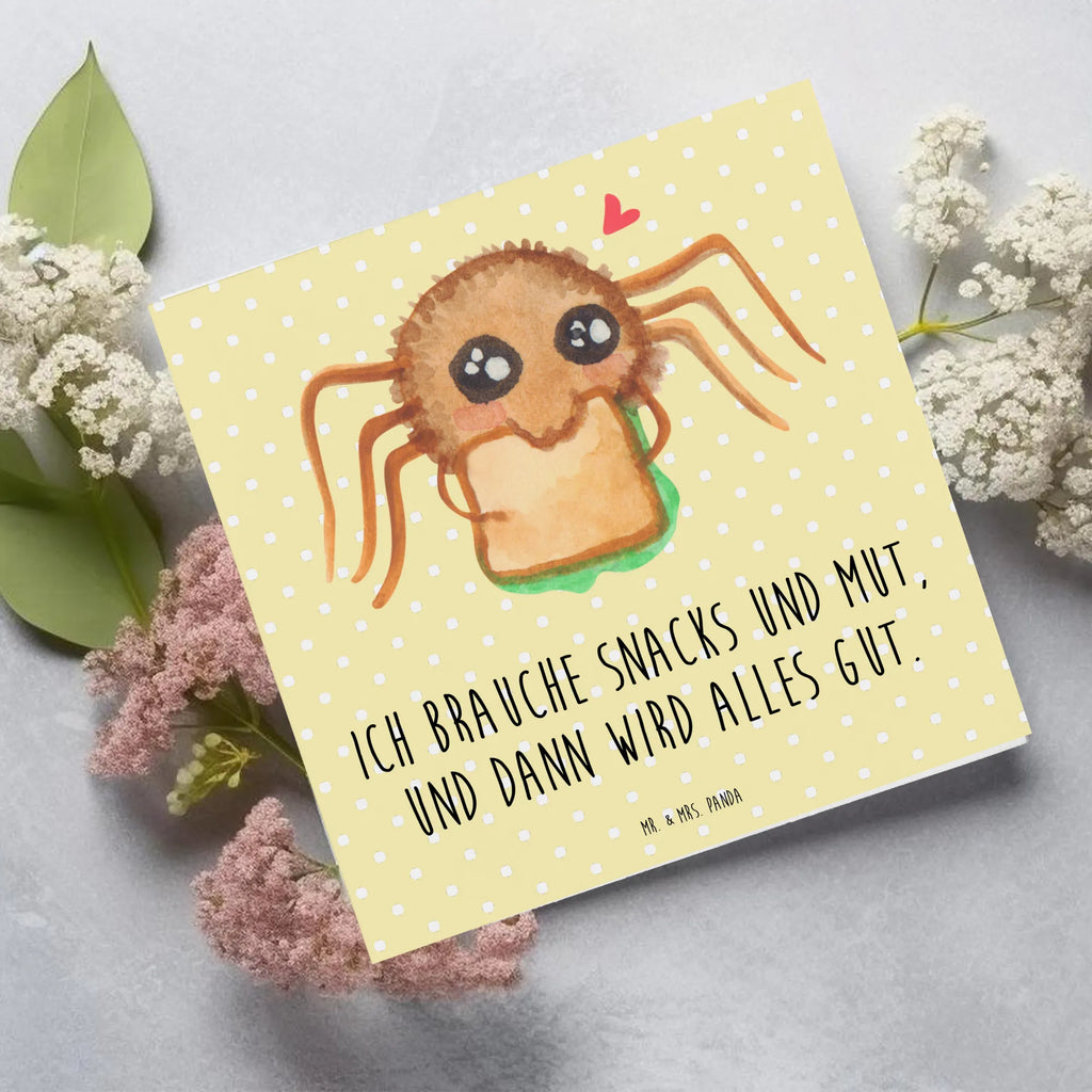 Deluxe Karte Spinne Agathe Sandwich Karte, Geburtstagskarte, Hochwertige Grußkarte, Klappkarte, Grußkarte, Hochzeitskarte, Glückwunschkarte, Einladungskarte, Hochwertige Klappkarte, Spinne Agathe, Spinne, Agathe, Videos, Merchandise, Mut, Verfressen, Glück, Lebensfreude, Alles wird gut, Hungrig, Hunger