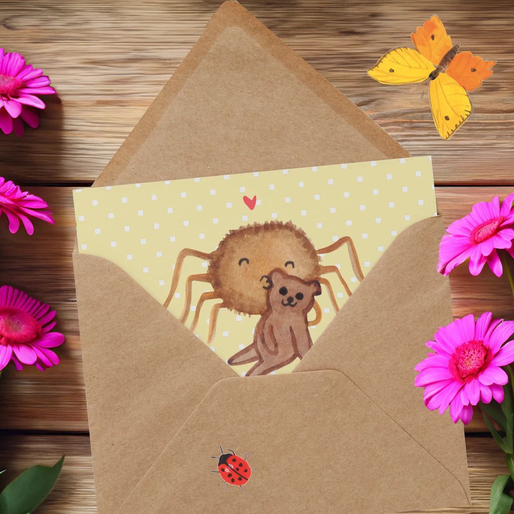 Deluxe Karte Spinne Agathe Teddy Grußkarte, Hochzeitskarte, Einladungskarte, Glückwunschkarte, Klappkarte, Hochwertige Klappkarte, Geburtstagskarte, Karte, Hochwertige Grußkarte, Spinne Agathe, Spinne, Agathe, Videos, Merchandise, Liebesbeweis, Verliebt, Liebesgeschenk, Dankeschön, Teddy, Freundschaft, Treue, Miteinander