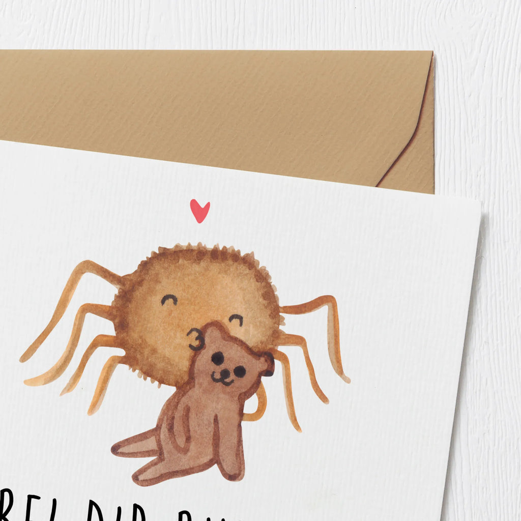 Deluxe Karte Spinne Agathe Teddy Grußkarte, Hochzeitskarte, Einladungskarte, Glückwunschkarte, Klappkarte, Hochwertige Klappkarte, Geburtstagskarte, Karte, Hochwertige Grußkarte, Spinne Agathe, Spinne, Agathe, Videos, Merchandise, Liebesbeweis, Verliebt, Liebesgeschenk, Dankeschön, Teddy, Freundschaft, Treue, Miteinander