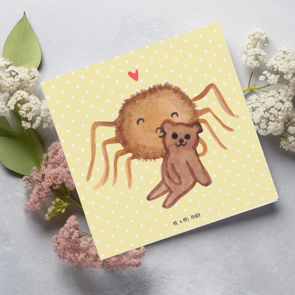 Deluxe Karte Spinne Agathe Teddy Grußkarte, Hochzeitskarte, Einladungskarte, Glückwunschkarte, Klappkarte, Hochwertige Klappkarte, Geburtstagskarte, Karte, Hochwertige Grußkarte, Spinne Agathe, Spinne, Agathe, Videos, Merchandise, Liebesbeweis, Verliebt, Liebesgeschenk, Dankeschön, Teddy, Freundschaft, Treue, Miteinander
