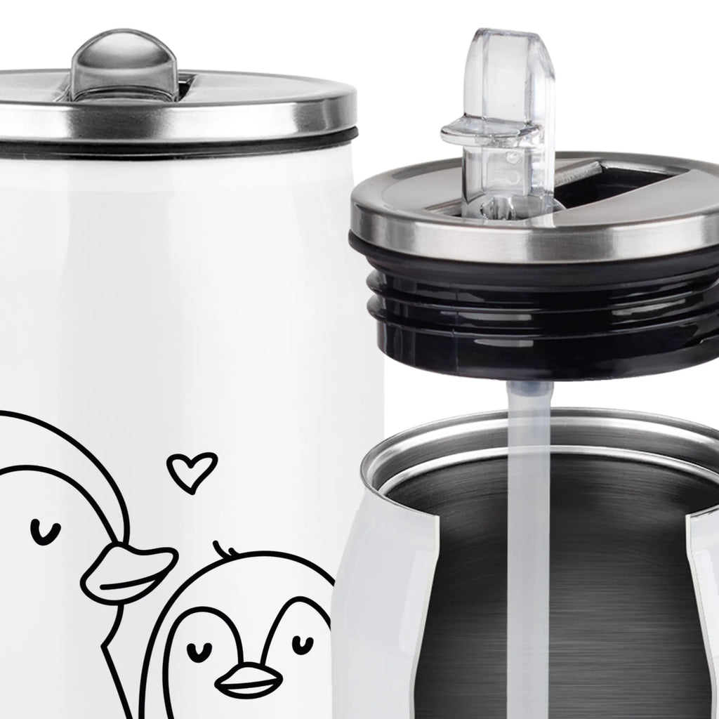 Drink Cans Water Bottle Penguin embrace Penguin, North Pole, Winter, Penguins, love, anniversary, love gift, penguin, wedding, wedding day, wedding gift, proof of love, lovers, engagement