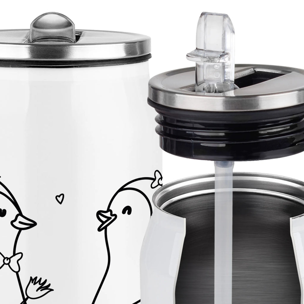 Drink Cans Water Bottle Penguin pair Penguin, North Pole, Winter, Penguins, great love, wedding gift, proof of love, penguin, dream couple, love gift, engagement, love, lovers, penguins, wedding day, wedding, anniversary