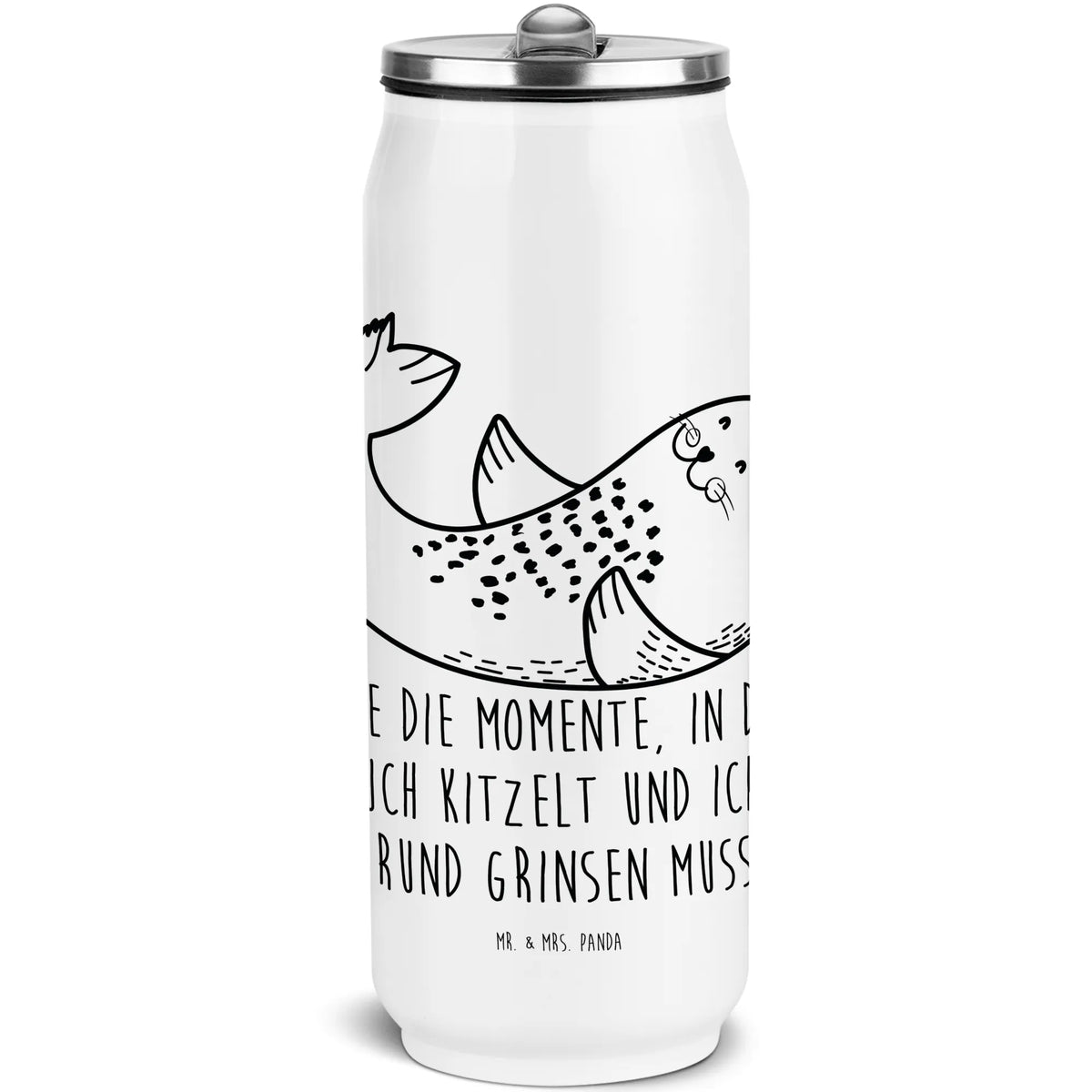 Getränkedosen Trinkflasche Robbe Liegen