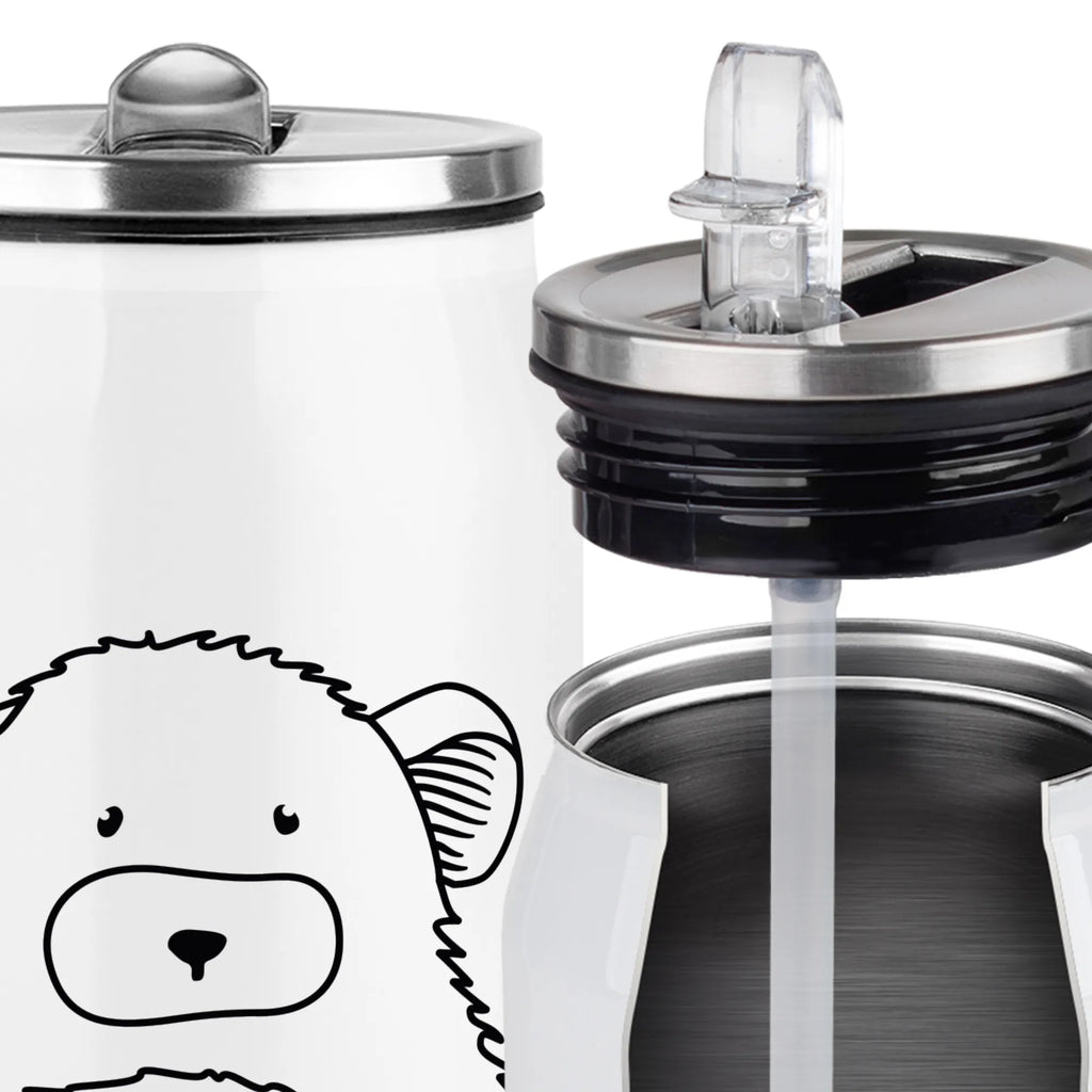 Drink Cans Water Bottle chinchilla flower small animals, cute, funny, cute animal motives, hand drawn, small world, funny sayings, good mood, happy, gifts, gift ideas, special gifts, animal lover, card, depression, heartache, chinchillas, chinchilla, happiness, being sad, grief, chaos, office life, office