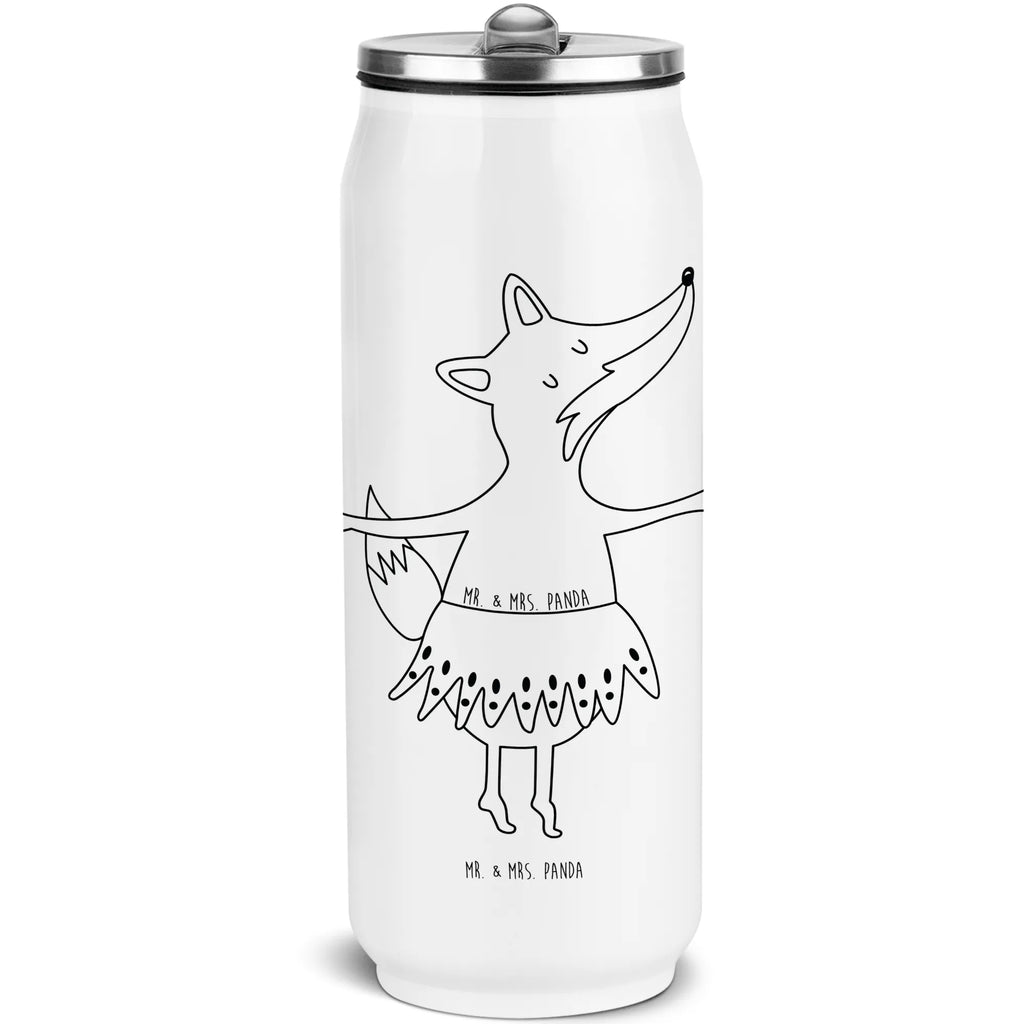 Drink Cans Water Bottle Fox ballerina fox, foxes, forest wildlife, clever as a fox, animal lover, vixen, dancer, invitation, dancing, ballerina, fox saying, party, ballet, birthday