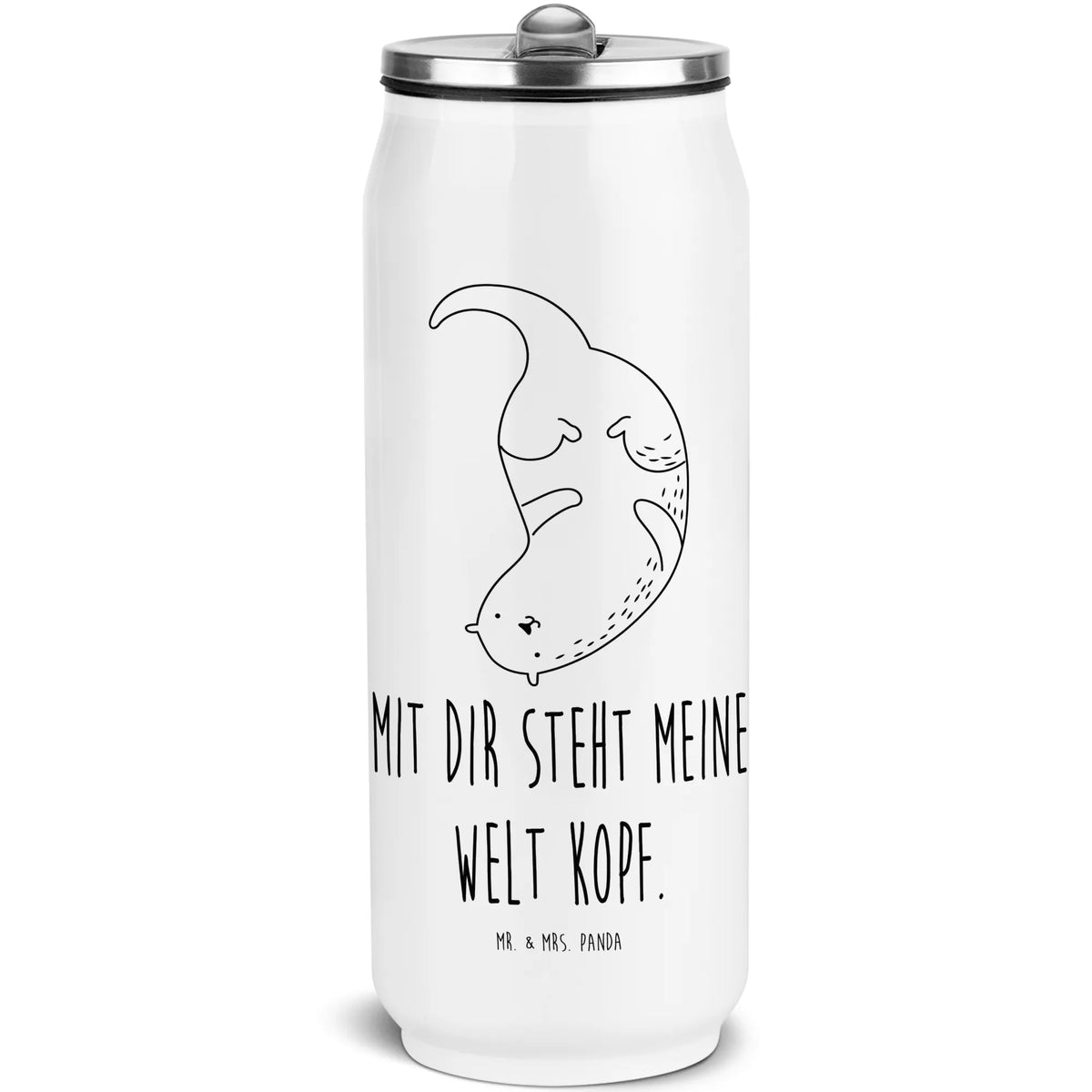 Getränkedosen Trinkflasche Otter Kopfüber Schul Trinkflasche, Trinkflasche, Isolierte Trinkflasche, Wasserflasche, Edelstahl Trinkflasche, Edelstahl Thermoflasche, Getränkedose, sport trinkflasche, Isolierflasche, Outdoorflasche, Thermodose, Trinkflasche Für Reisen, Dose Für Getränke, Trinkflasche mit Trinkhalm, Thermoflasche, Getränkeflasche, Warmhalteflasche, Dosenflasche, reise trinkflasche, Kühlflasche, Mehrwegdose, Sportflasche, wander trinkflasche, Edelstahlflasche, outdoor trinkflasche, Thermosflasche, Otter, Fischotter, Seeotter, Otter Seeotter See Otter