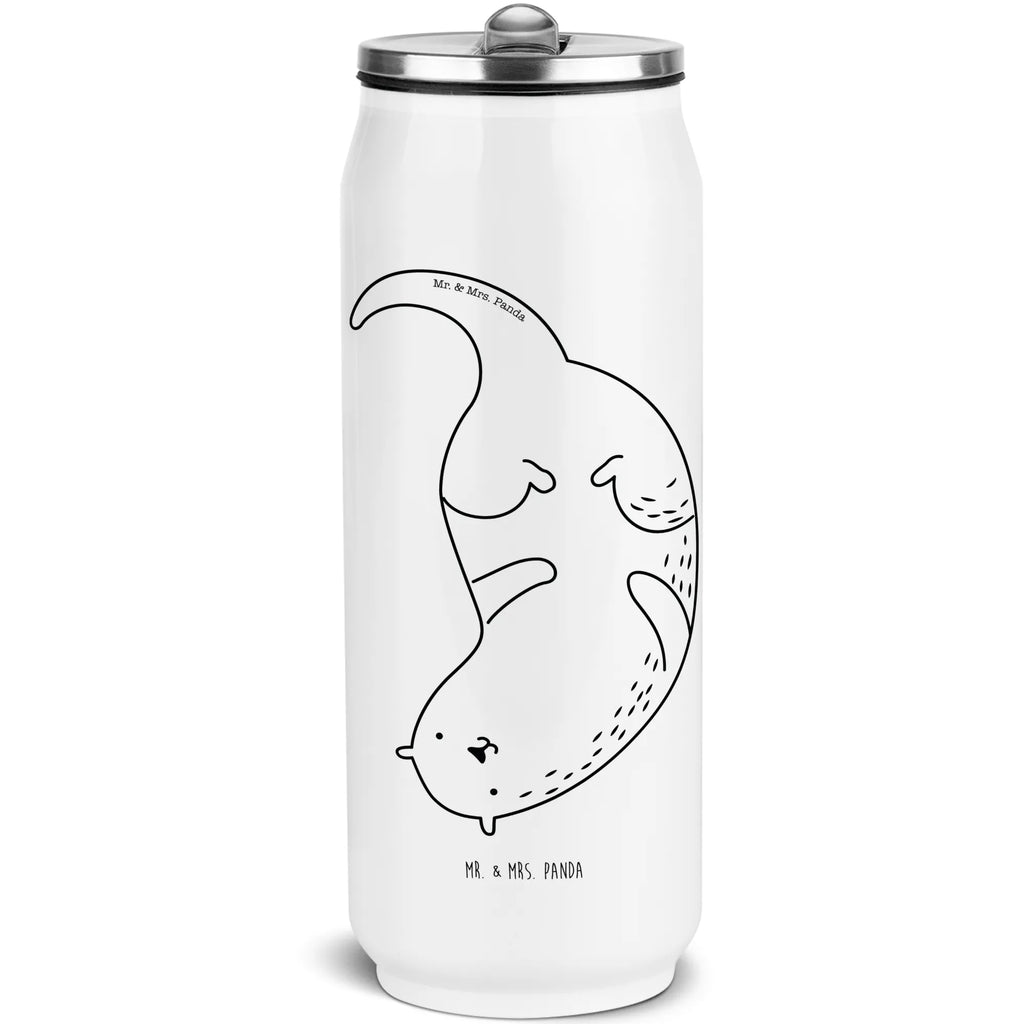 Drink Cans Water Bottle otter upside down otter, marten, sea otter, European otter, water mammal, aquatic animal, baby otter, predator, water, otter gifts, animal lover, gift ideas for animal lovers, animal, mammal, water animal, gifts for people in love, Otter Sea Otter Lake Otter