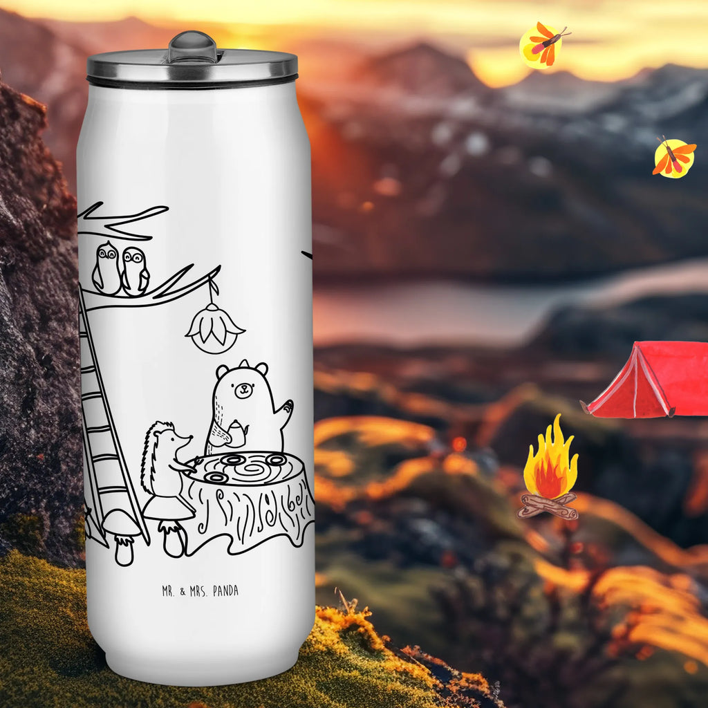 Puszki napojowe Butelka do picia zwierzęta leśne piknik Motywy zwierzęce, dobra energia, zabawne powiedzonka, zwierzęta