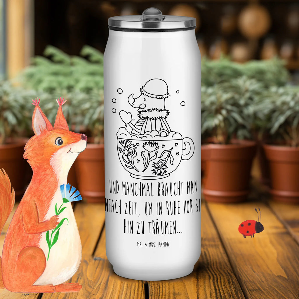 Drink Cans Water Bottle Moth foam bath small animals, cute, funny, cute animal motives, hand drawn, small world, funny sayings, good mood, happy, gifts, gift ideas, special gifts, animal lover, card, Moth, goals, bathing, cup, bathroom decoration, WC, bathroom, bath, time management, bubble bath, dreamy, dreaming