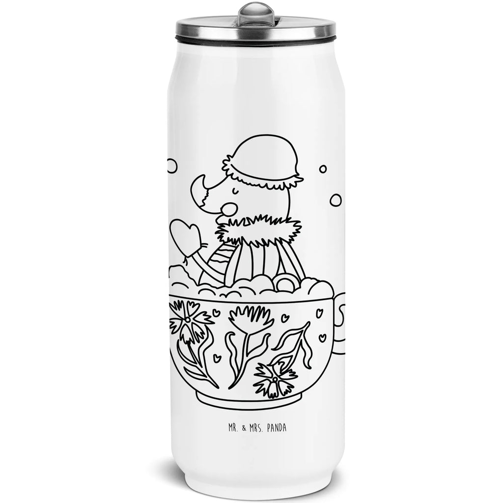 Drink Cans Water Bottle Moth foam bath small animals, cute, funny, cute animal motives, hand drawn, small world, funny sayings, good mood, happy, gifts, gift ideas, special gifts, animal lover, card, Moth, goals, bathing, cup, bathroom decoration, WC, bathroom, bath, time management, bubble bath, dreamy, dreaming