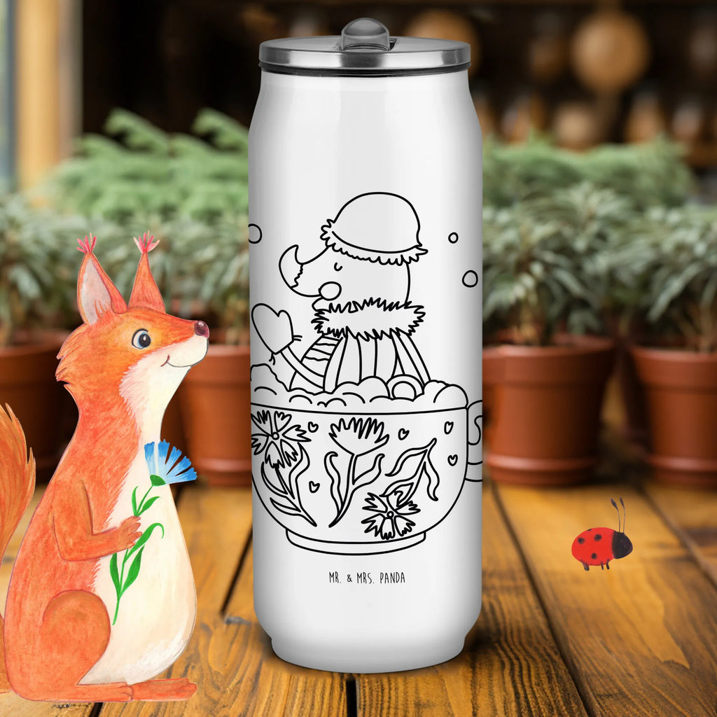 Drink Cans Water Bottle Moth foam bath small animals, cute, funny, cute animal motives, hand drawn, small world, funny sayings, good mood, happy, gifts, gift ideas, special gifts, animal lover, card, Moth, goals, bathing, cup, bathroom decoration, WC, bathroom, bath, time management, bubble bath, dreamy, dreaming