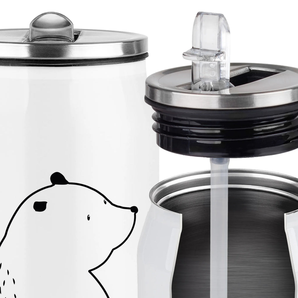 Personalized Beverage Cans Drinking Bottle bear shoulder look bear, teddy, teddy bear, cuddly toy, motivation, world view, wisdom, bear love, self-esteem, bears