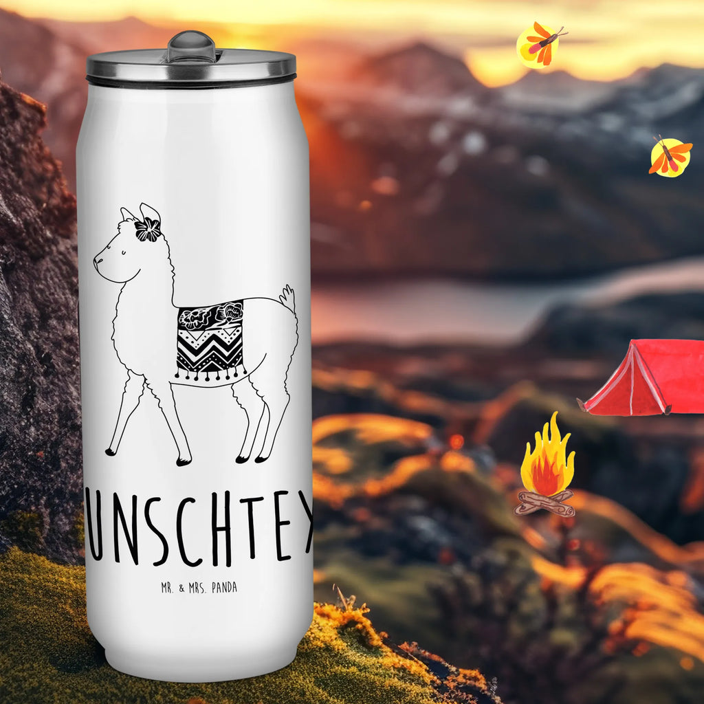 Personalized Beverage Cans Drinking Bottle alpaca Proud alpaca, llama, pako, camel, Peru, animal, favourite animal