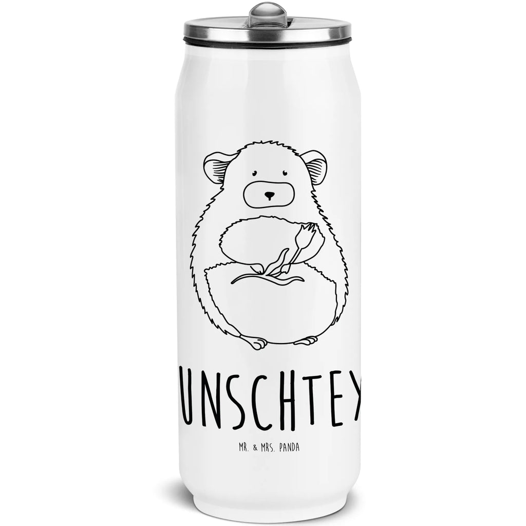 Personalized Beverage Cans Drinking Bottle chinchilla flower small animals, cute, funny, cute animal motives, hand drawn, small world, funny sayings, good mood, happy, gifts, gift ideas, special gifts, animal lover, card, office life, depression, grief, happiness, chaos, being sad, heartache, office, chinchillas, chinchilla