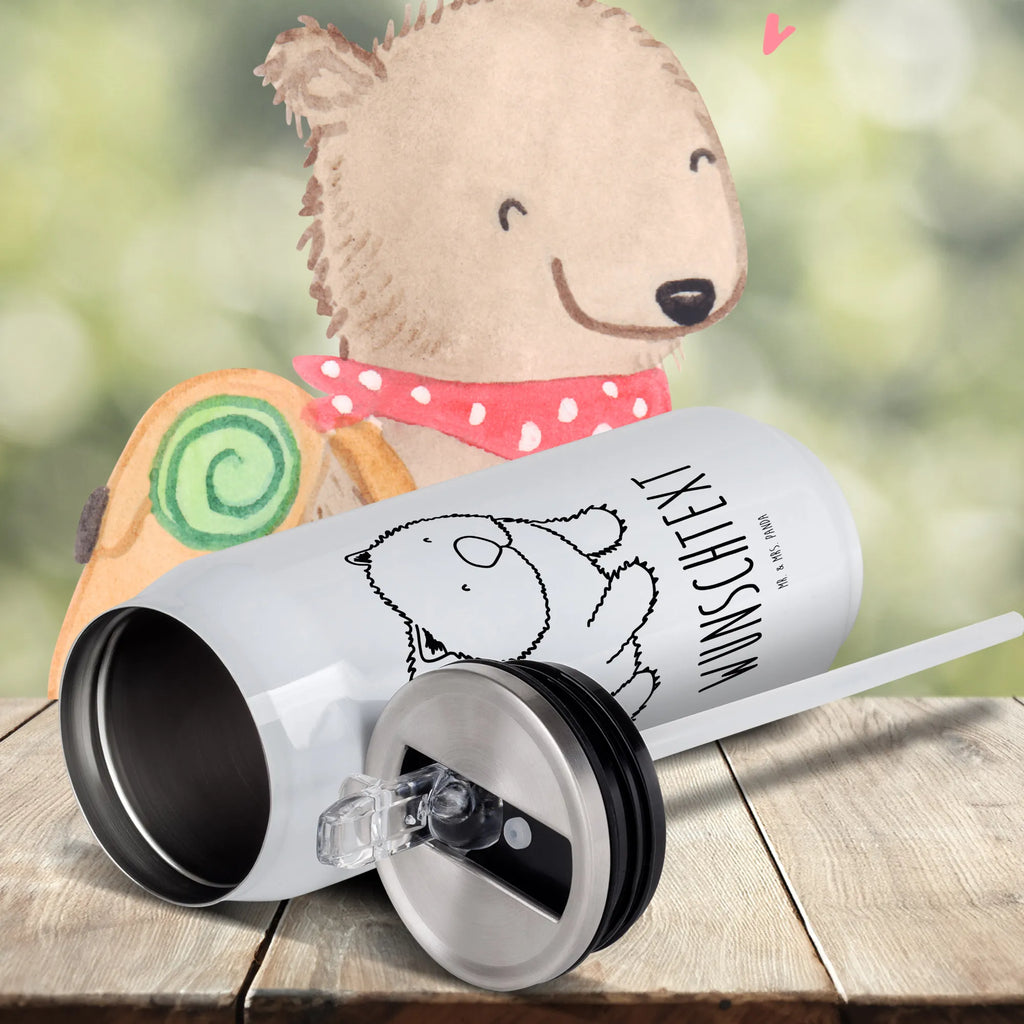 Personalizowane puszki napojowe i butelka do picia Wombat Motywy zwierzęce, dobra energia, zabawne powiedzonka, zwierzęta