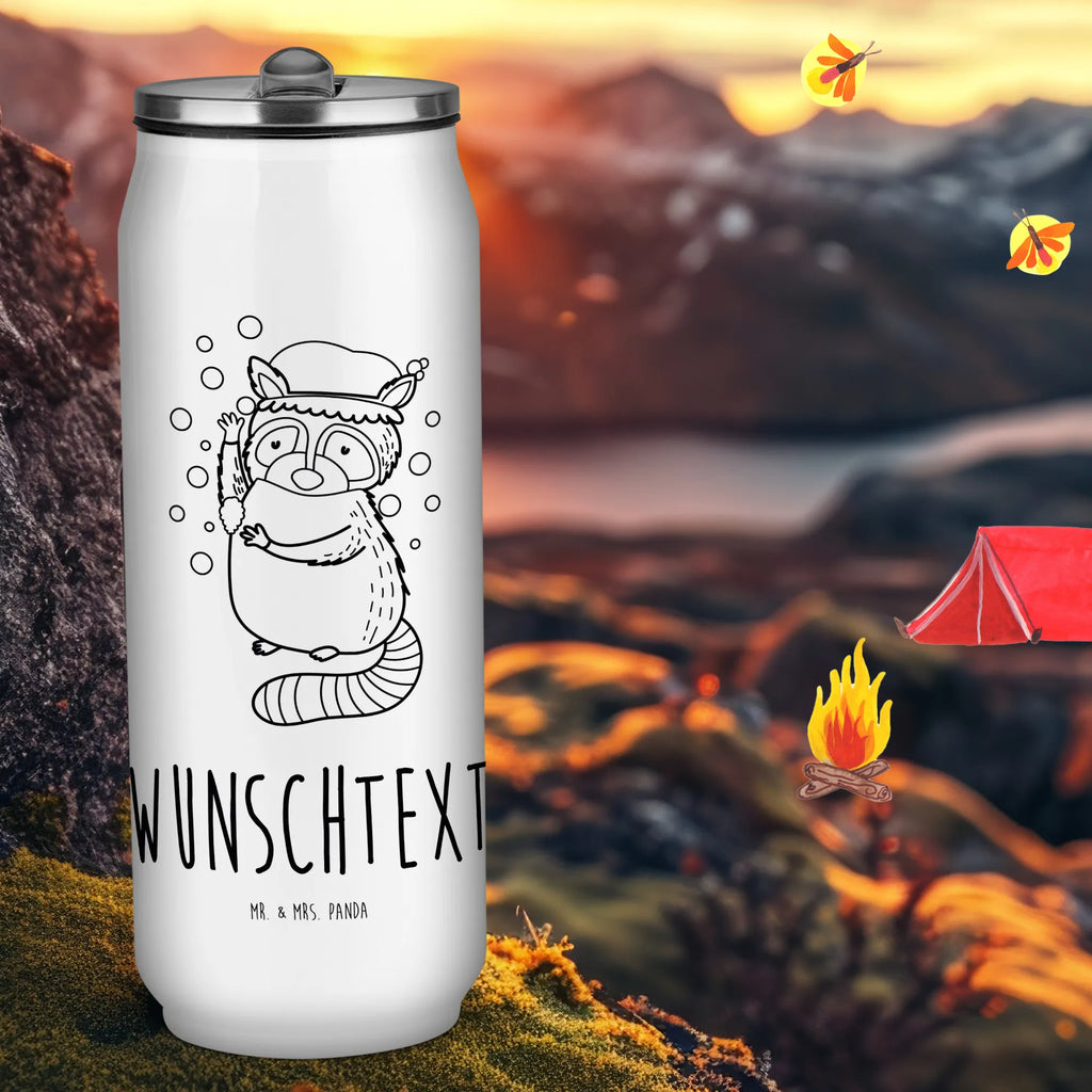 Personalizowane puszki napojowe i butelka do picia Szop pracz Motywy zwierzęce, dobra energia, zabawne powiedzonka, zwierzęta