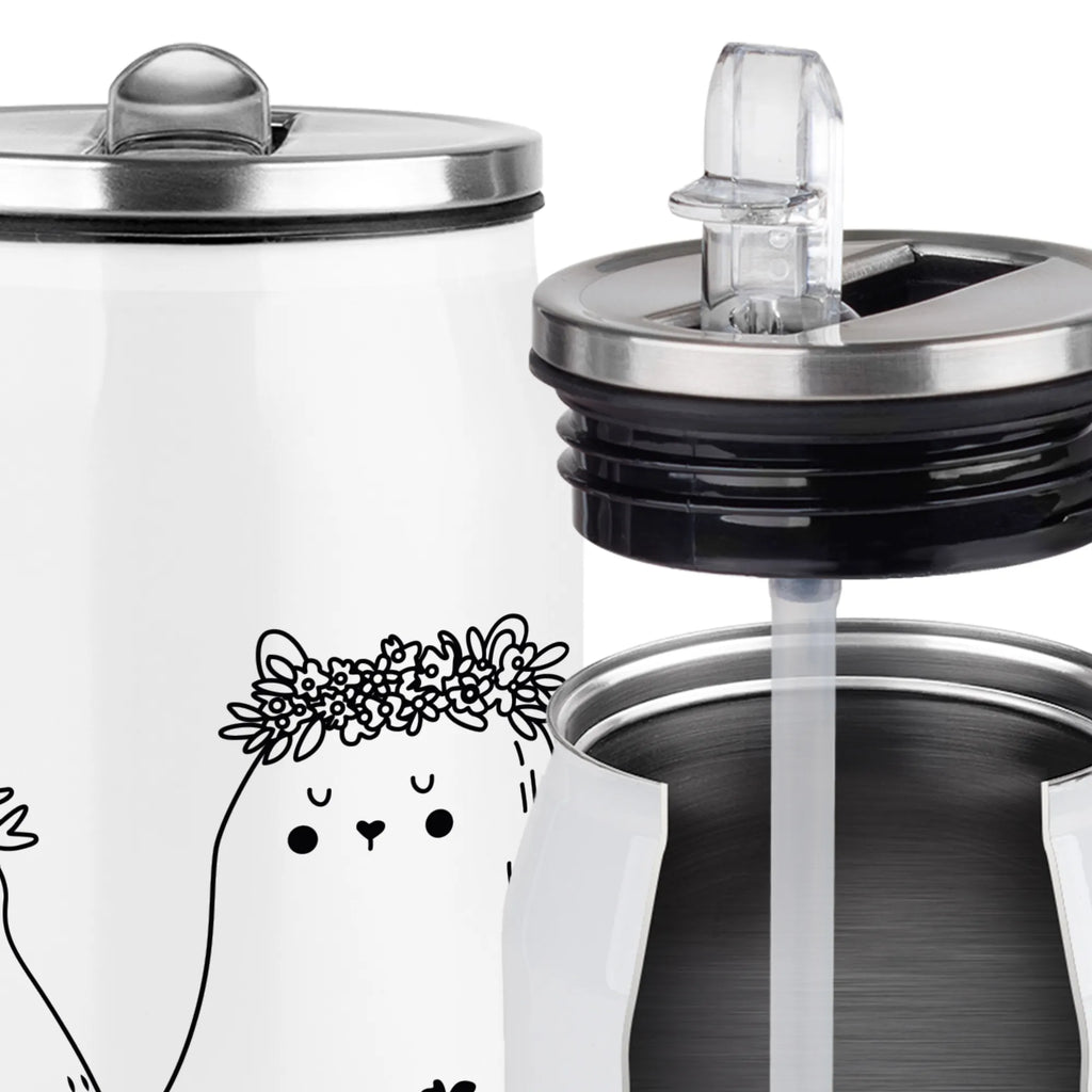 Personalizowane puszki napojowe i butelka do picia Niedźwiedzie z wianuszkiem Rodzina, Dzień Ojca, Dzień Matki, brat, siostra, mama, tata, babcia, dziadek