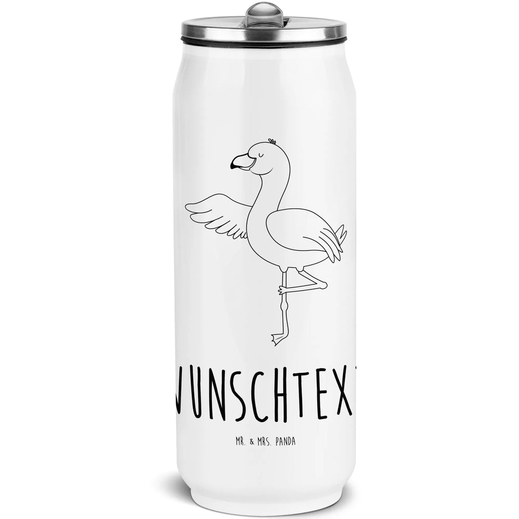 Personalized Beverage Cans Drinking Bottle flamingo yoga Flamingo, pink, pink bird, bird of paradise, red, flamingo decoration, gift pink, gifts, gift idea, children, adults, girls, flamingo fans, summer, vacation, sea, unusual gifts in pink, pink gifts, girls gifts, small gifts, Caribbean feeling, funny sayings, yoga exercise, deep relaxation, mindfulness, relaxation, namaste, bird, yoga, anger, agitation