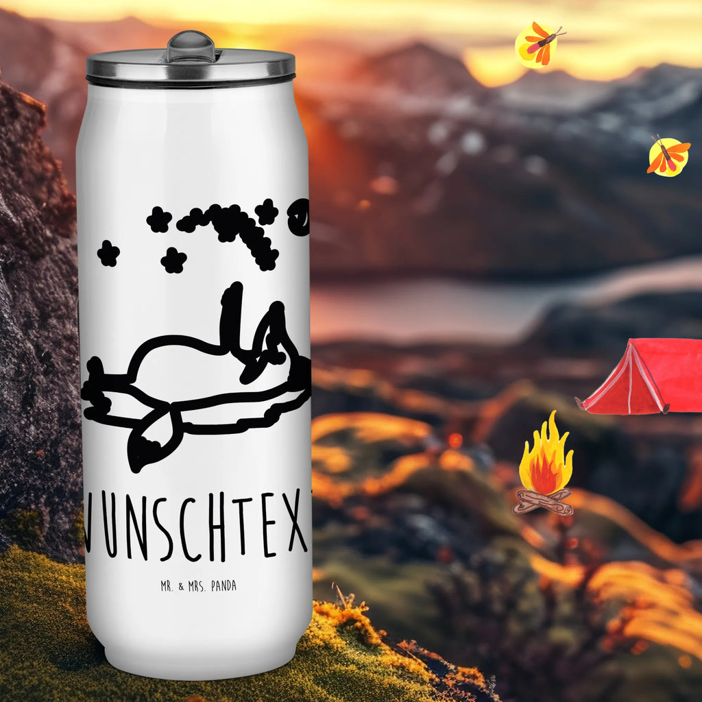 Personalized Beverage Cans Drinking Bottle Fox Stars fox, foxes, forest wildlife, clever as a fox, animal lover, Saying beautiful, Fox, Always Look on the Bright Side of Life, Romance, words of consolation, Saying positive