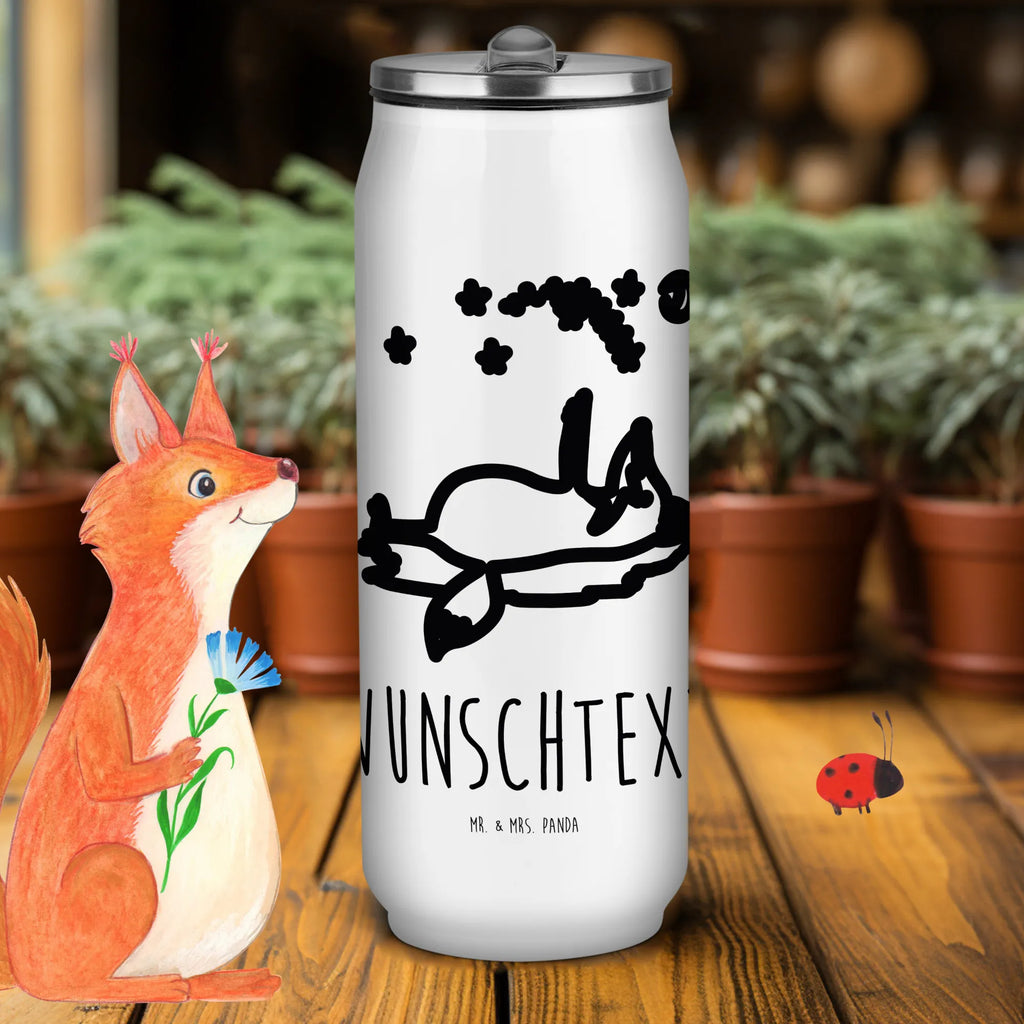 Personalized Beverage Cans Drinking Bottle Fox Stars fox, foxes, forest wildlife, clever as a fox, animal lover, Saying beautiful, Fox, Always Look on the Bright Side of Life, Romance, words of consolation, Saying positive
