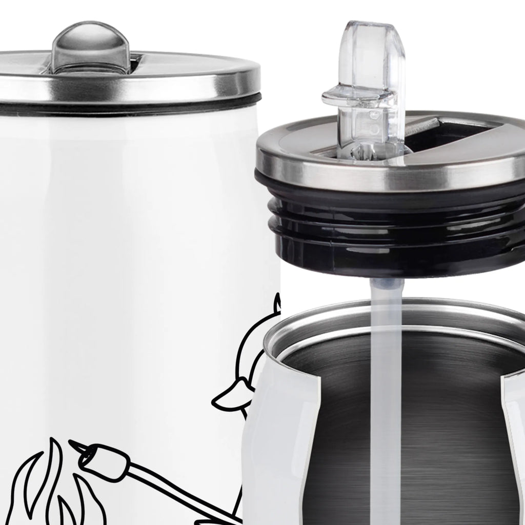 Personalized Beverage Cans Drinking Bottle Penguin campfire Penguin, North Pole, Winter, Penguins, fire, work, barbecue, life motivation, everyday office life, campfire, mouse, penguins, love, motivation, new start, life motto, job, office, marshmallows, life