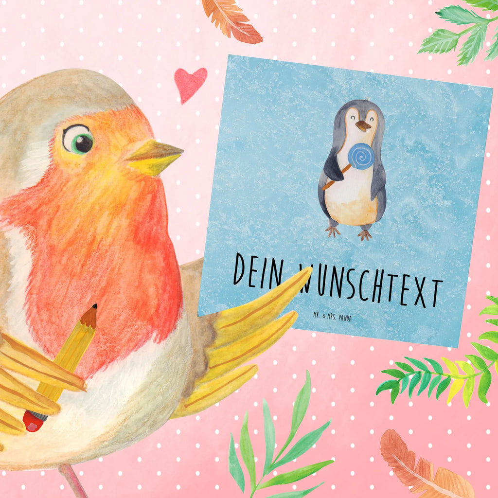 Personalized Deluxe Card Penguin lollipop Grußkarte als Geldgeschenk, Grußkarte mit Namen, Grußkarte selber drucken, Grußkarte selbst gestalten, Grußkarte mit persönlichen Nachrichten, Personalisiertere Klappkarte, Personalisierte Geburtstagskarte, Personalisierte Glückwunschkarte, Personalisierte Grußkarte, Grußkarten personalisiert, Personalisierte Karte, Personalisierte Einladungskarte, Personalisierte Hochzeitskarte, Pinguin, Blödsinn, Rebell, Spruch, Gauner, Lolli, Ganove, Rabauke, Pinguine, Süßigkeiten