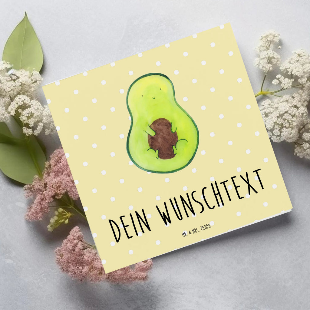 Personalisierte Deluxe Karte Avocado Kern Personalisierte Geburtstagskarte, Personalisierte Grußkarte, Personalisierte Hochzeitskarte, Grußkarte selber drucken, Grußkarte selbst gestalten, Personalisiertere Klappkarte, Personalisierte Karte, Personalisierte Glückwunschkarte, Personalisierte Einladungskarte, Grußkarten personalisiert, Grußkarte mit Namen, Grußkarte als Geldgeschenk, Grußkarte mit persönlichen Nachrichten, Avocado, Veggie, Vegan, Gesund, Kern, Avokado, Avocadokern, Spruch Leben, Pflanze