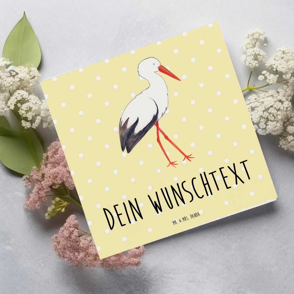 Personalized Deluxe Card Stork Personalisierte Glückwunschkarte, Grußkarte mit persönlichen Nachrichten, Personalisierte Einladungskarte, Grußkarte mit Namen, Grußkarte selbst gestalten, Personalisiertere Klappkarte, Personalisierte Geburtstagskarte, Grußkarte selber drucken, Grußkarten personalisiert, Personalisierte Karte, Personalisierte Hochzeitskarte, Personalisierte Grußkarte, Grußkarte als Geldgeschenk, Tiermotive, Gute Laune, lustige Sprüche, Tiere, Störche, Schwangerschaft, Mütter, Mutter werden, Mutter, Babybauch, Baby, Geburt, Storch, Schwanger