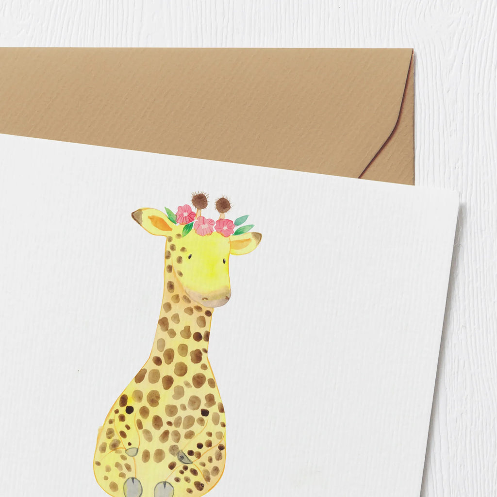 Personalized Deluxe Card giraffe flower wreath Personalisierte Einladungskarte, Grußkarte selbst gestalten, Grußkarte als Geldgeschenk, Grußkarte selber drucken, Personalisierte Karte, Personalisierte Hochzeitskarte, Grußkarte mit Namen, Personalisierte Grußkarte, Grußkarten personalisiert, Grußkarte mit persönlichen Nachrichten, Personalisierte Glückwunschkarte, Personalisiertere Klappkarte, Personalisierte Geburtstagskarte, Afrika, Wildtiere, Freundin, Blumenkranz, Selbstliebe, Giraffe, Abenteurer
