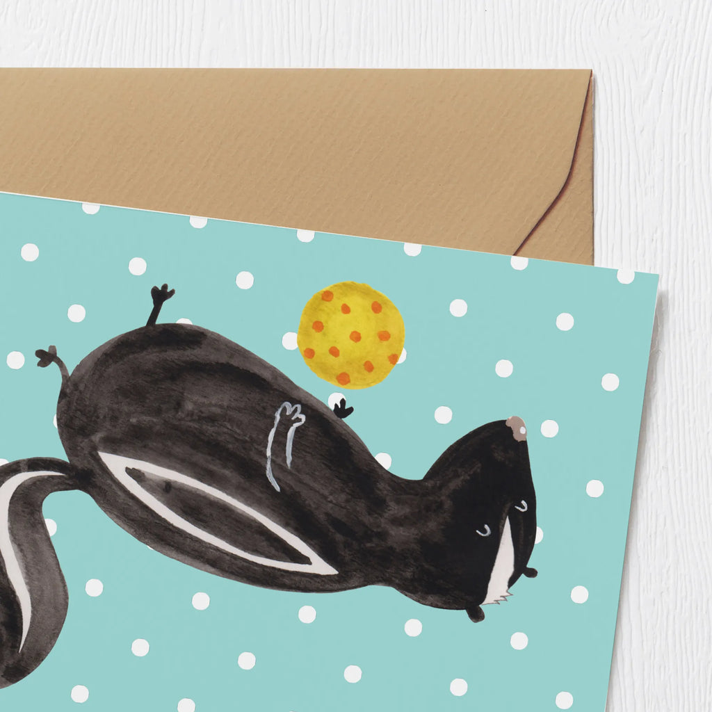 Personalisierte Deluxe Karte Stinktier Ball Personalisierte Glückwunschkarte, Personalisiertere Klappkarte, Personalisierte Geburtstagskarte, Grußkarte als Geldgeschenk, Personalisierte Grußkarte, Personalisierte Karte, Grußkarte selber drucken, Grußkarte mit Namen, Personalisierte Einladungskarte, Grußkarte selbst gestalten, Grußkarte mit persönlichen Nachrichten, Personalisierte Hochzeitskarte, Grußkarten personalisiert, Stinktier, Skunk, Stinki, Wildtier, Stinker, verspielt, Raubtier, Weisheit