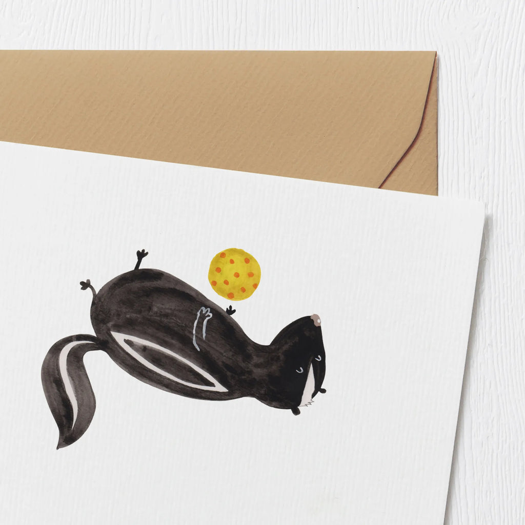 Personalisierte Deluxe Karte Stinktier Ball Personalisierte Glückwunschkarte, Personalisiertere Klappkarte, Personalisierte Geburtstagskarte, Grußkarte als Geldgeschenk, Personalisierte Grußkarte, Personalisierte Karte, Grußkarte selber drucken, Grußkarte mit Namen, Personalisierte Einladungskarte, Grußkarte selbst gestalten, Grußkarte mit persönlichen Nachrichten, Personalisierte Hochzeitskarte, Grußkarten personalisiert, Stinktier, Skunk, Stinki, Wildtier, Stinker, verspielt, Raubtier, Weisheit