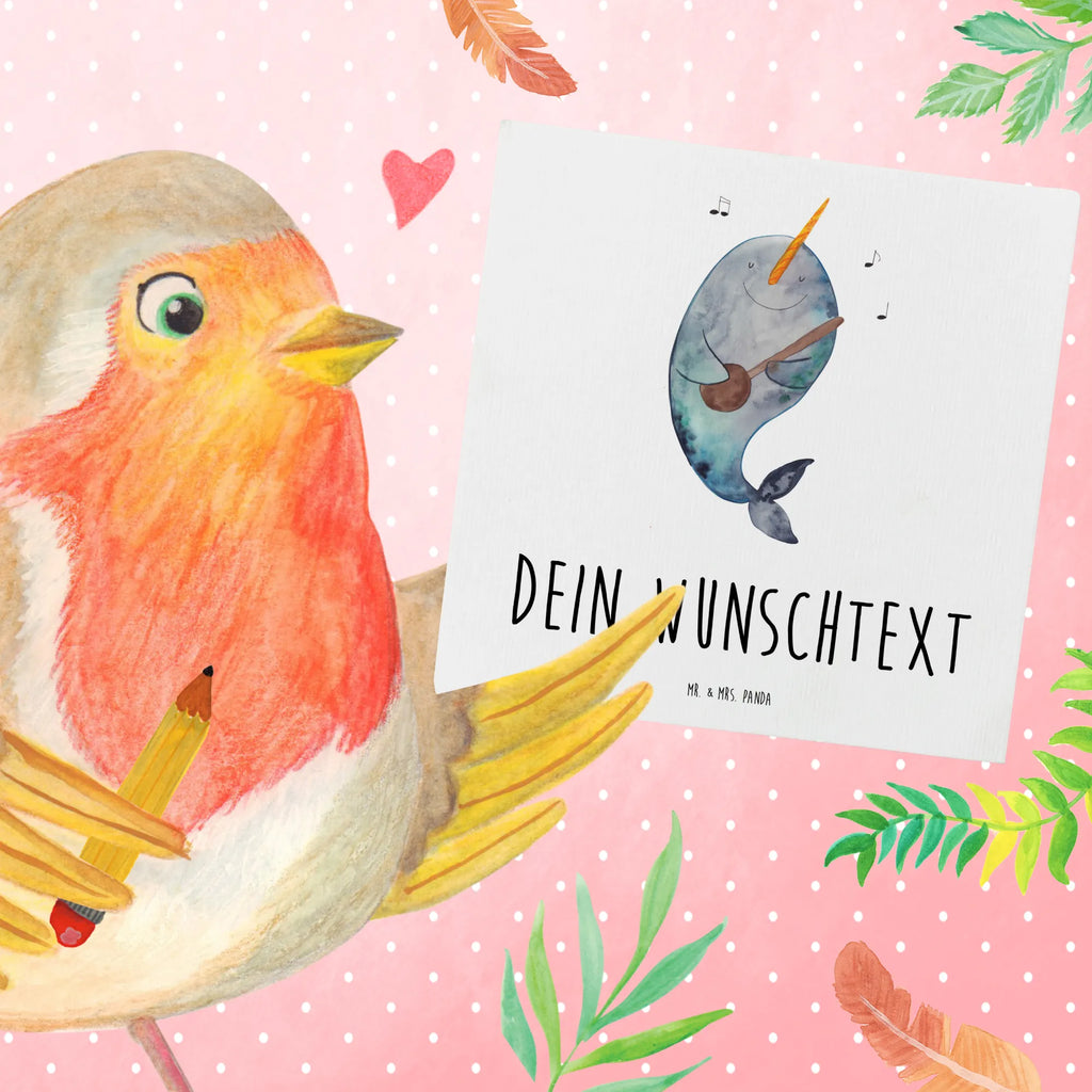 Personalisierte Deluxe Karte Narwal Gitarre Personalisierte Glückwunschkarte, Personalisierte Grußkarte, Grußkarte selbst gestalten, Personalisierte Geburtstagskarte, Personalisiertere Klappkarte, Grußkarte selber drucken, Grußkarte mit Namen, Personalisierte Hochzeitskarte, Grußkarte mit persönlichen Nachrichten, Grußkarte als Geldgeschenk, Personalisierte Einladungskarte, Personalisierte Karte, Grußkarten personalisiert, Meerestiere, Meer, Urlaub, Probleme, Tanzen, Problemlösung, Narwal, Frust, Wal, Gespräche, Gitarre