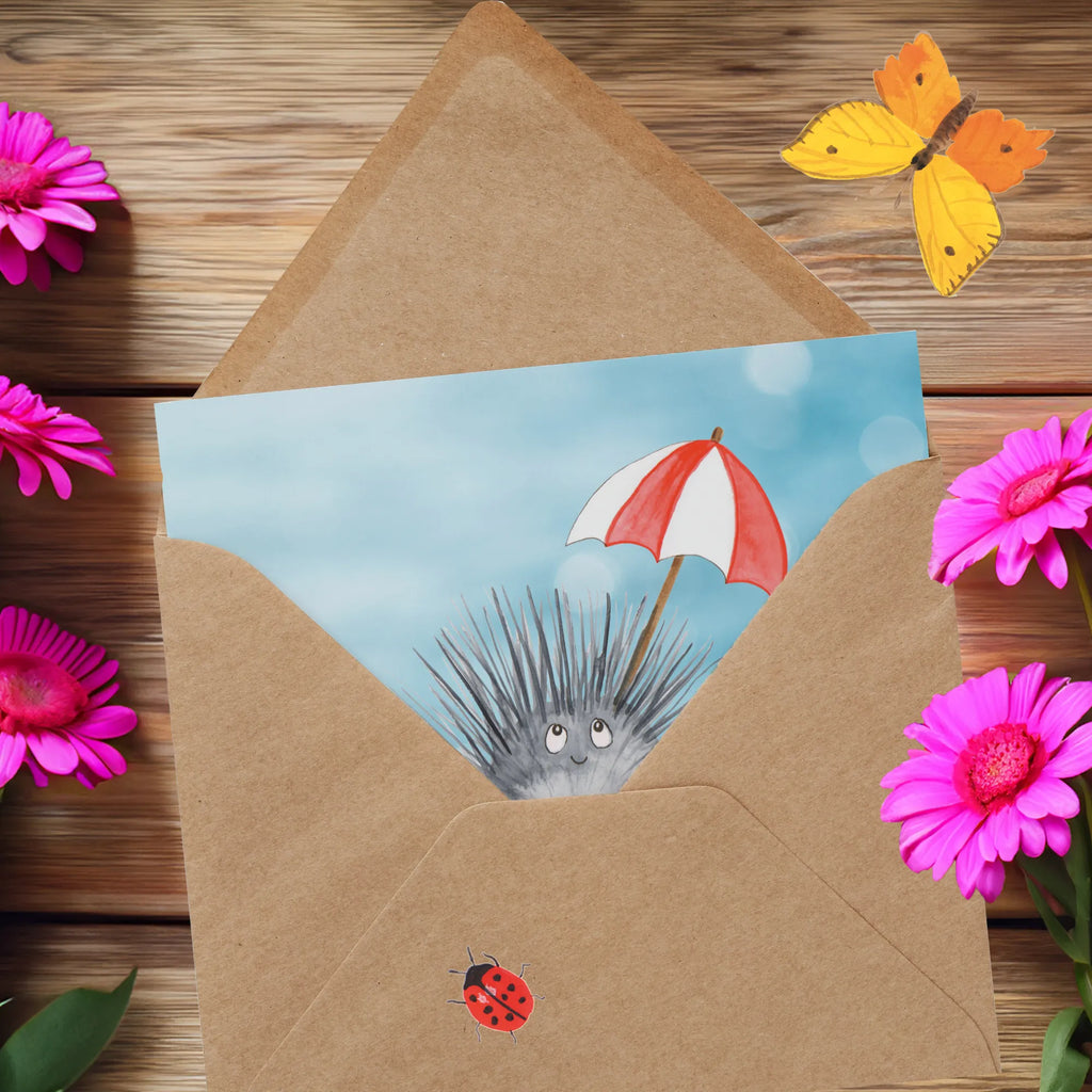 Personalisierte Deluxe Karte Seeigel Grußkarte mit Namen, Personalisiertere Klappkarte, Personalisierte Hochzeitskarte, Personalisierte Einladungskarte, Personalisierte Karte, Grußkarte selber drucken, Personalisierte Glückwunschkarte, Grußkarten personalisiert, Grußkarte selbst gestalten, Grußkarte als Geldgeschenk, Personalisierte Geburtstagskarte, Grußkarte mit persönlichen Nachrichten, Personalisierte Grußkarte, Meerestiere, Meer, Urlaub, Lebe, Achtsamkeit, Selbstliebe, Leben, Selbstakzeptanz, Hier und Jetzt, Seeigel