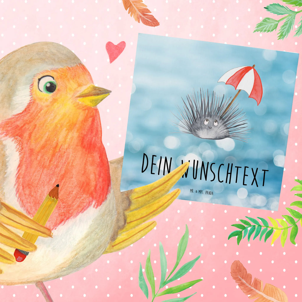 Personalisierte Deluxe Karte Seeigel Grußkarte mit Namen, Personalisiertere Klappkarte, Personalisierte Hochzeitskarte, Personalisierte Einladungskarte, Personalisierte Karte, Grußkarte selber drucken, Personalisierte Glückwunschkarte, Grußkarten personalisiert, Grußkarte selbst gestalten, Grußkarte als Geldgeschenk, Personalisierte Geburtstagskarte, Grußkarte mit persönlichen Nachrichten, Personalisierte Grußkarte, Meerestiere, Meer, Urlaub, Lebe, Achtsamkeit, Selbstliebe, Leben, Selbstakzeptanz, Hier und Jetzt, Seeigel