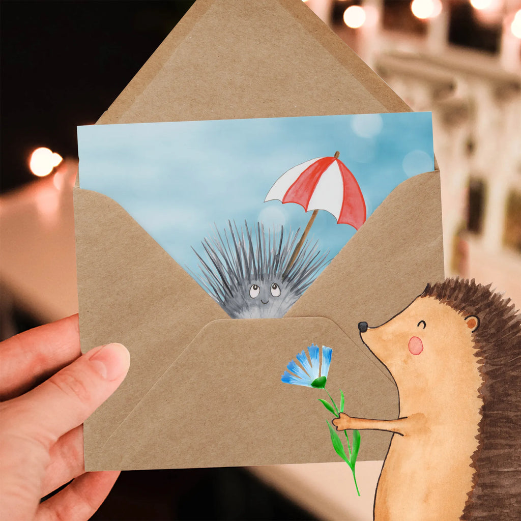 Personalisierte Deluxe Karte Seeigel Grußkarte mit Namen, Personalisiertere Klappkarte, Personalisierte Hochzeitskarte, Personalisierte Einladungskarte, Personalisierte Karte, Grußkarte selber drucken, Personalisierte Glückwunschkarte, Grußkarten personalisiert, Grußkarte selbst gestalten, Grußkarte als Geldgeschenk, Personalisierte Geburtstagskarte, Grußkarte mit persönlichen Nachrichten, Personalisierte Grußkarte, Meerestiere, Meer, Urlaub, Lebe, Achtsamkeit, Selbstliebe, Leben, Selbstakzeptanz, Hier und Jetzt, Seeigel