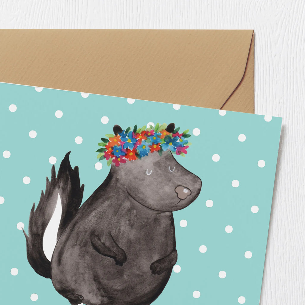 Personalisierte Deluxe Karte Stinktier Mädchen Personalisierte Grußkarte, Grußkarte mit Namen, Personalisierte Einladungskarte, Grußkarten personalisiert, Personalisierte Karte, Personalisierte Geburtstagskarte, Grußkarte selbst gestalten, Personalisierte Glückwunschkarte, Grußkarte selber drucken, Grußkarte als Geldgeschenk, Grußkarte mit persönlichen Nachrichten, Personalisierte Hochzeitskarte, Personalisiertere Klappkarte, Stinktier, Skunk, Yoga, Namaste, Raubtier, Stinker, Stinki, Wildtier