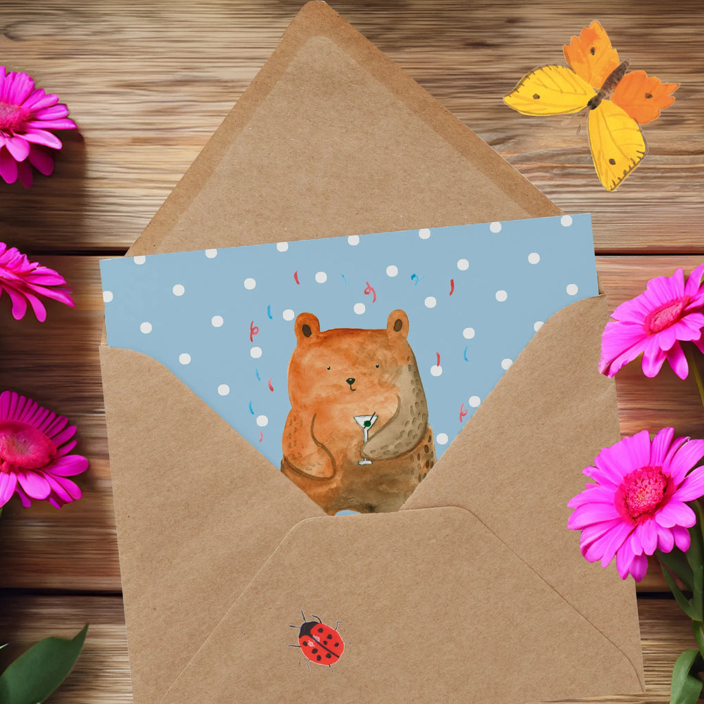 Personalized Deluxe Card bear party Grußkarte selber drucken, Personalisierte Einladungskarte, Personalisierte Hochzeitskarte, Grußkarte als Geldgeschenk, Grußkarte selbst gestalten, Personalisierte Geburtstagskarte, Grußkarte mit Namen, Personalisiertere Klappkarte, Grußkarten personalisiert, Personalisierte Grußkarte, Grußkarte mit persönlichen Nachrichten, Personalisierte Karte, Personalisierte Glückwunschkarte, Bär, Teddy, Teddybär, Party, Feiern, Gute Laune, Mitbringsel, Geburtstagsgeschenk, Geburtstag, Abfeiern, Lustig, Geschenk