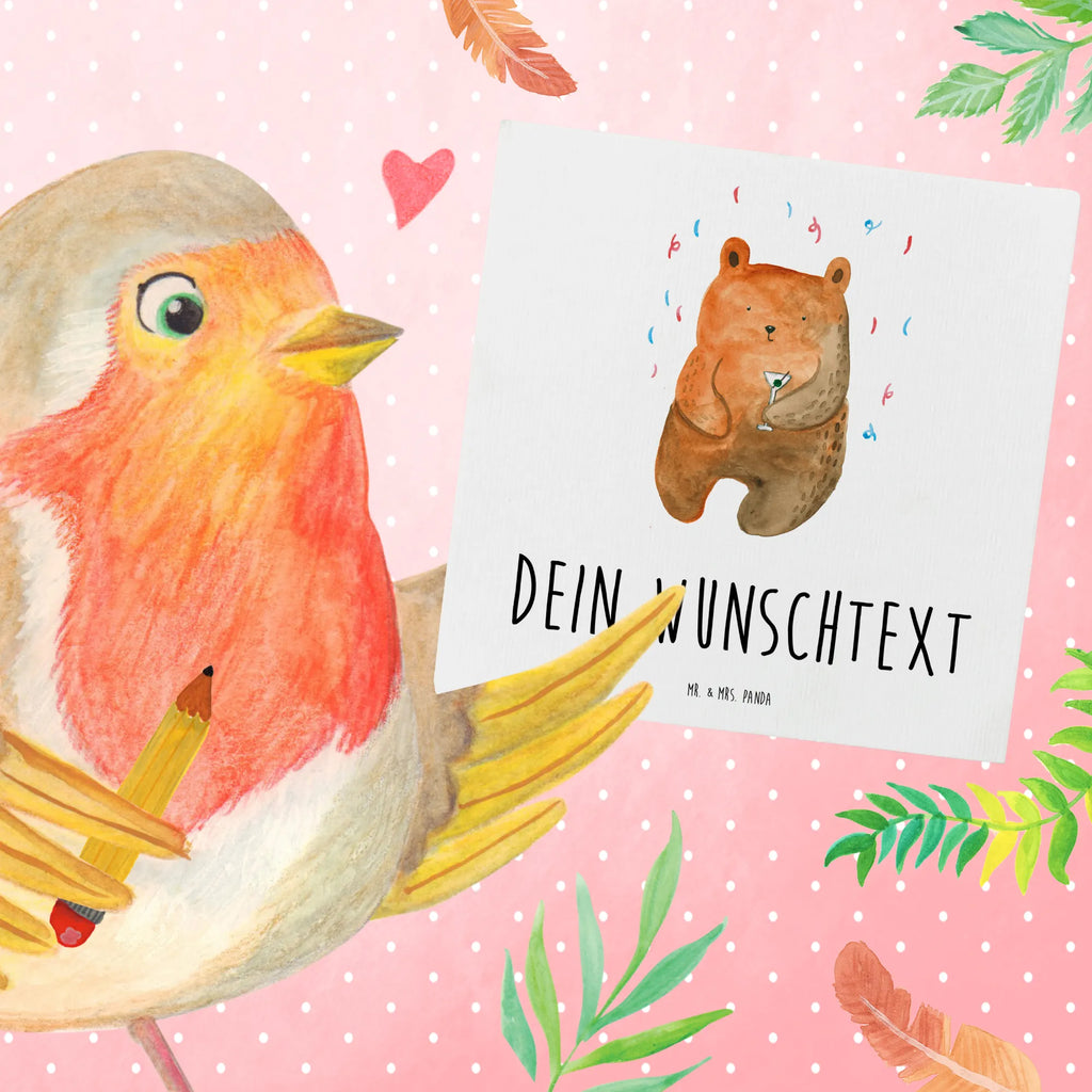 Personalized Deluxe Card bear party Grußkarte selber drucken, Personalisierte Einladungskarte, Personalisierte Hochzeitskarte, Grußkarte als Geldgeschenk, Grußkarte selbst gestalten, Personalisierte Geburtstagskarte, Grußkarte mit Namen, Personalisiertere Klappkarte, Grußkarten personalisiert, Personalisierte Grußkarte, Grußkarte mit persönlichen Nachrichten, Personalisierte Karte, Personalisierte Glückwunschkarte, Bär, Teddy, Teddybär, Party, Feiern, Gute Laune, Mitbringsel, Geburtstagsgeschenk, Geburtstag, Abfeiern, Lustig, Geschenk