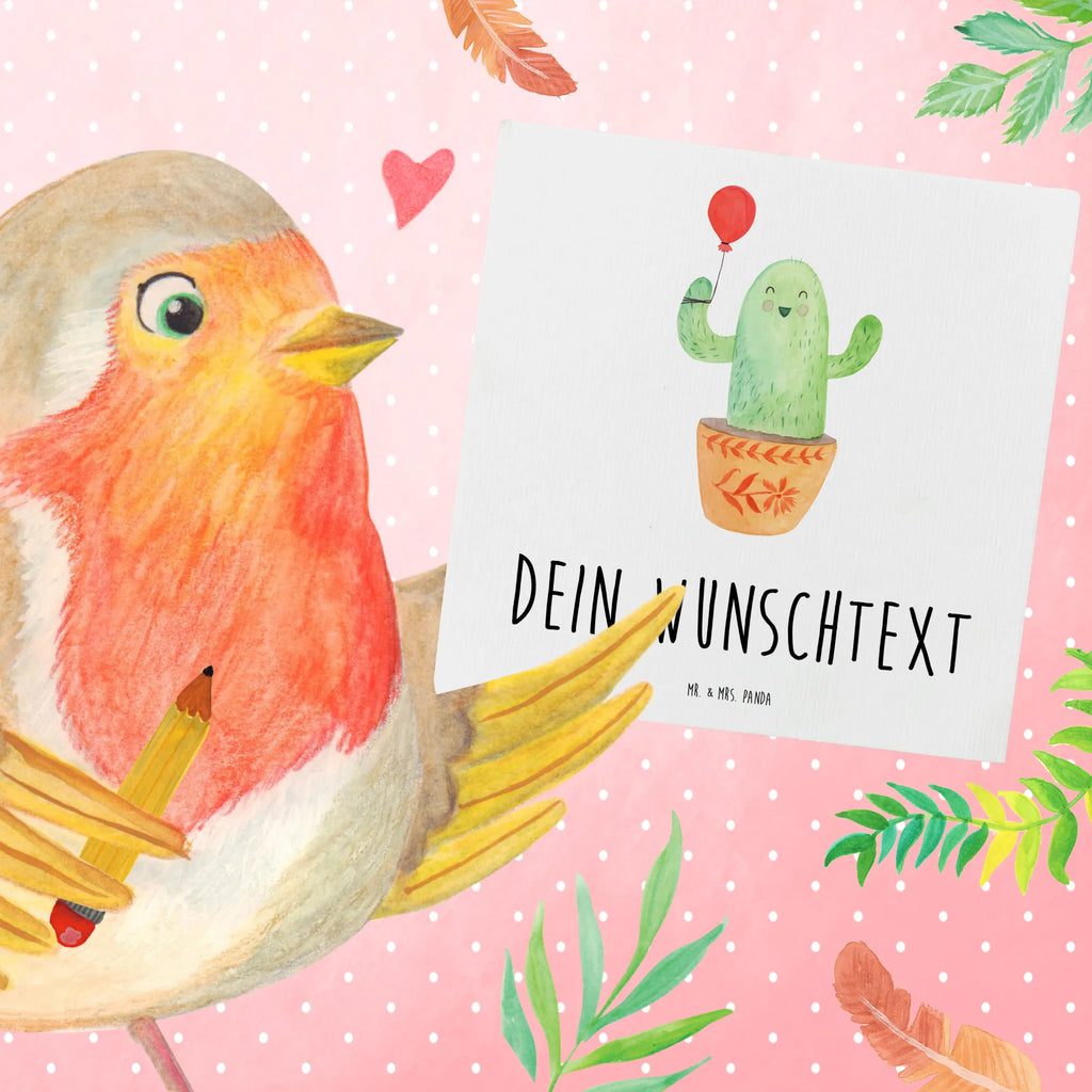 Personalisierte Deluxe Karte Kaktus Luftballon Personalisierte Glückwunschkarte, Personalisierte Grußkarte, Personalisiertere Klappkarte, Personalisierte Karte, Personalisierte Hochzeitskarte, Personalisierte Geburtstagskarte, Grußkarte als Geldgeschenk, Grußkarte selbst gestalten, Grußkarte selber drucken, Grußkarten personalisiert, Grußkarte mit persönlichen Nachrichten, Personalisierte Einladungskarte, Grußkarte mit Namen, Kaktus, Kakteen, Neustart, Freude, Büro, Ausbildung, Freundin, Büroalltag, Prüfung, Freund, Luftballon, Stress