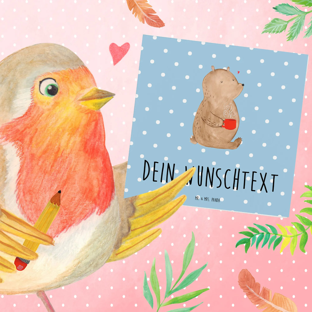 Personalized Deluxe Card bear Coffee Grußkarten personalisiert, Personalisierte Hochzeitskarte, Grußkarte mit persönlichen Nachrichten, Personalisierte Grußkarte, Personalisiertere Klappkarte, Grußkarte mit Namen, Personalisierte Geburtstagskarte, Personalisierte Glückwunschkarte, Personalisierte Karte, Grußkarte selber drucken, Personalisierte Einladungskarte, Grußkarte selbst gestalten, Grußkarte als Geldgeschenk, Bär, Teddy, Teddybär, Kaffee, Bären, Motivation, Welt erobern, guten Morgen, Coffee, Morgenroutine, Welt retten