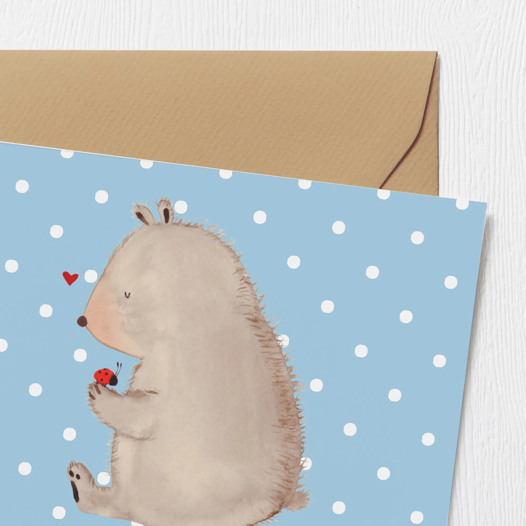 Personalized Deluxe Card bear ladybug Grußkarte mit persönlichen Nachrichten, Grußkarte selbst gestalten, Personalisierte Karte, Personalisierte Einladungskarte, Personalisierte Hochzeitskarte, Personalisierte Geburtstagskarte, Personalisiertere Klappkarte, Grußkarte selber drucken, Grußkarte als Geldgeschenk, Grußkarten personalisiert, Grußkarte mit Namen, Personalisierte Glückwunschkarte, Personalisierte Grußkarte, Bär, Teddy, Teddybär, Das Leben ist schön, Freiheit, Motivation, Liebe, Marienkäfer