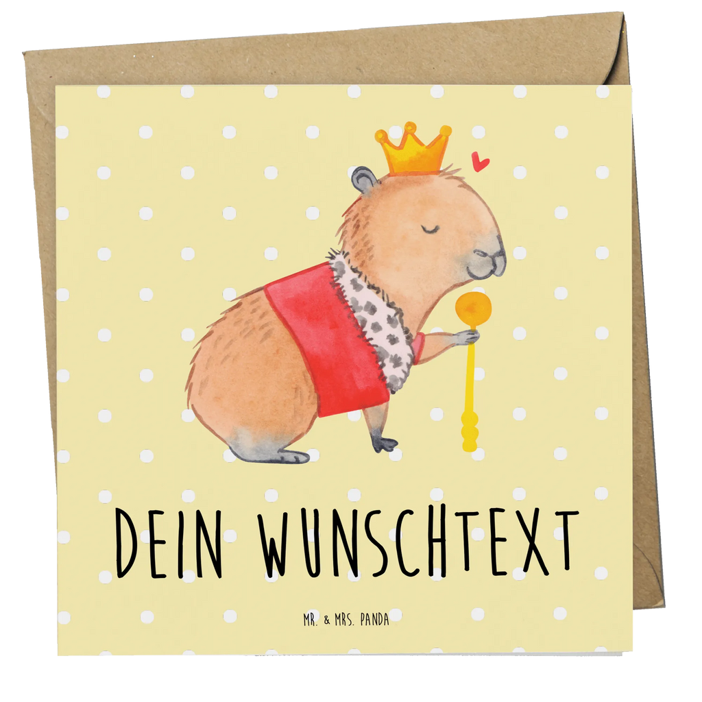 Personalized Deluxe Card Capybara King Personalisierte Einladungskarte, Personalisierte Hochzeitskarte, Personalisierte Glückwunschkarte, Personalisierte Karte, Grußkarte mit Namen, Grußkarte mit persönlichen Nachrichten, Grußkarten personalisiert, Grußkarte selbst gestalten, Personalisierte Geburtstagskarte, Grußkarte selber drucken, Personalisierte Grußkarte, Grußkarte als Geldgeschenk, Personalisiertere Klappkarte, Tiermotive, Gute Laune, lustige Sprüche, Tiere, König, Capybara